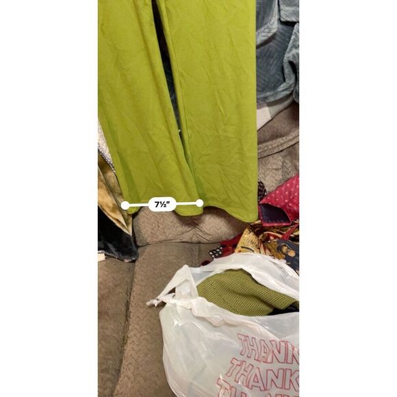Olivaceous Green Wide Leg Pants Medium - Picture 6 of 6